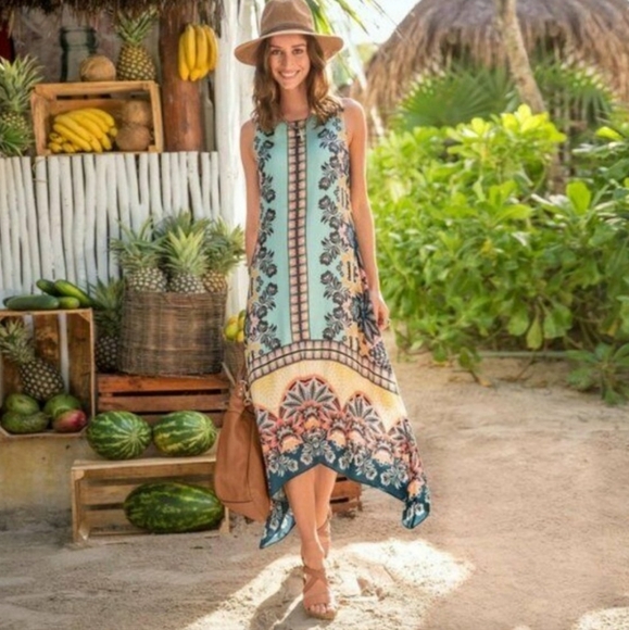 Sundance Dresses & Skirts - Sundance Women's Midi Dress Enchanted Island Floral 14